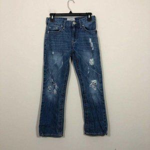 Aeropostale‎ Size 27/28 Driggs Slim Bootcut Distressed Destroyed Jeans